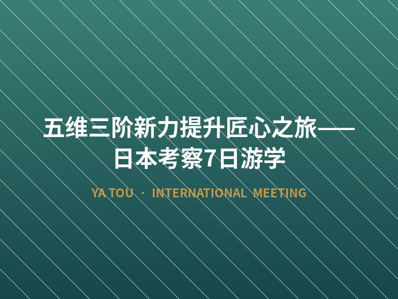 五维三阶新力提升匠心之旅——日本考察7日游学
